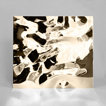 Декоративная нержавеющая сталь  3D Mirror Water Ripple flow move Champagne
